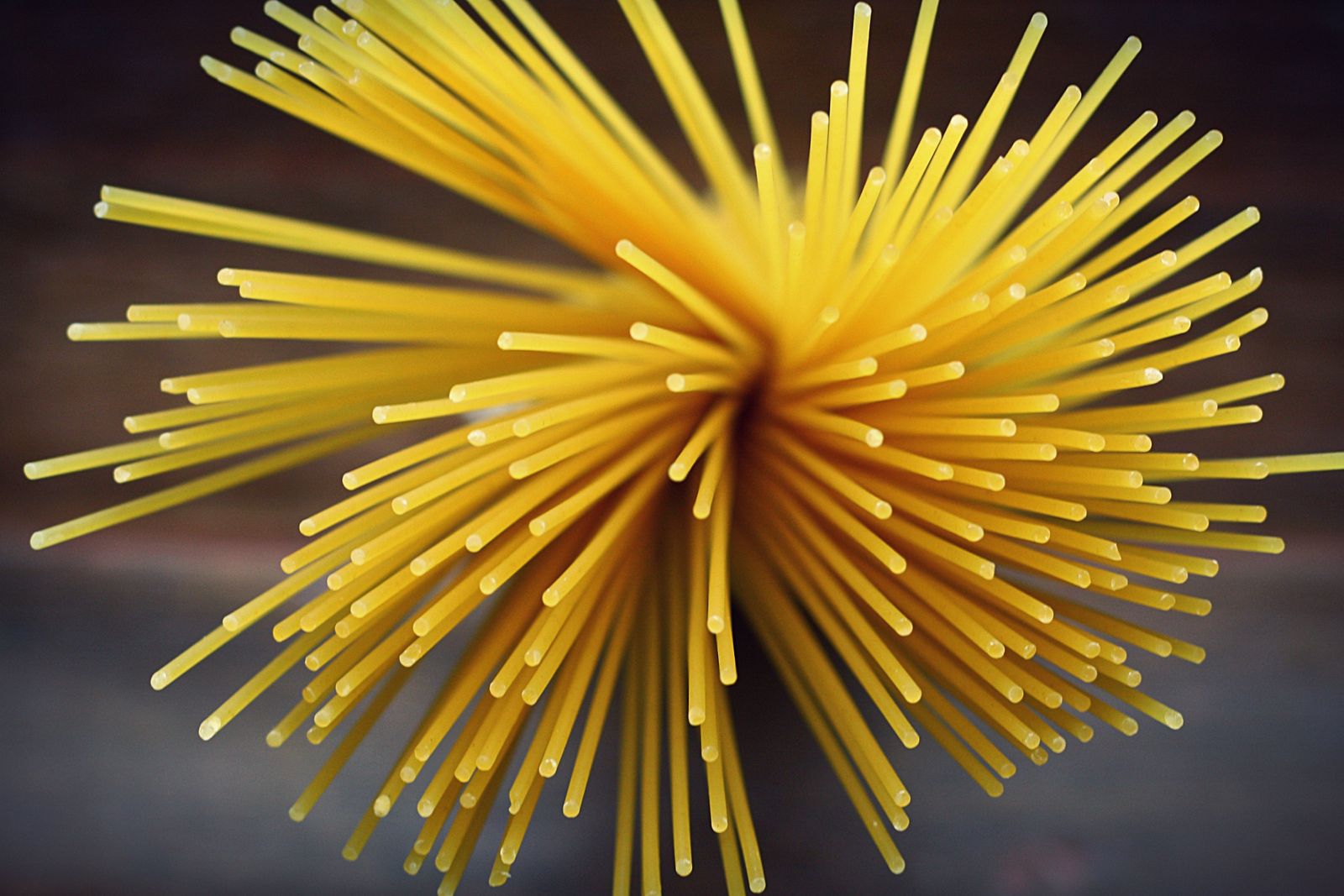 Waaier van droge spaghetti Waaier van droge spaghetti
